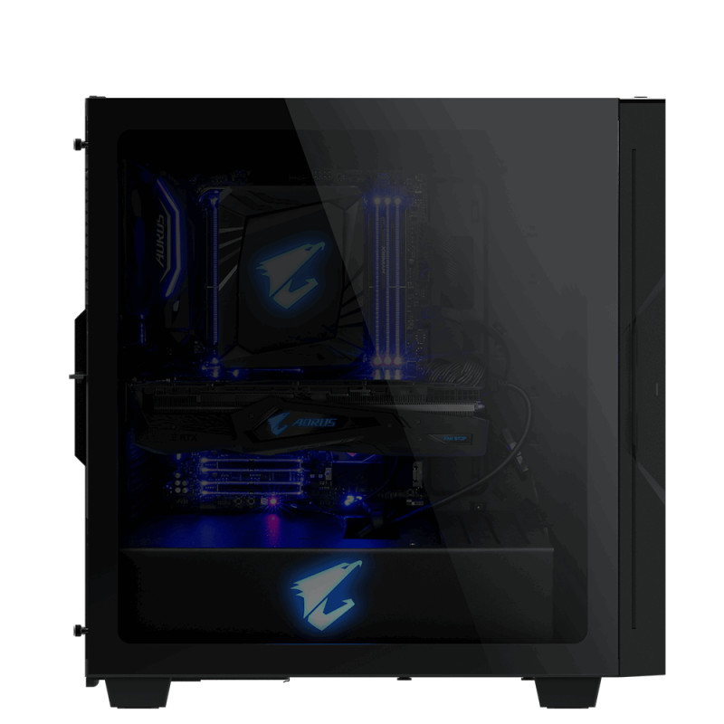 GIGABYTE AORUS Gaming AC300G/Midi Tower/Transpar./Čierna