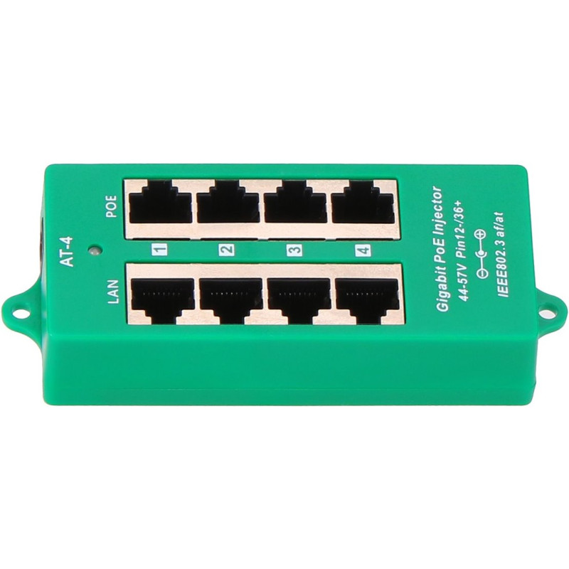 OEM - MaxLink Gigabitový 4-portový PoE panel, 802.3af/at