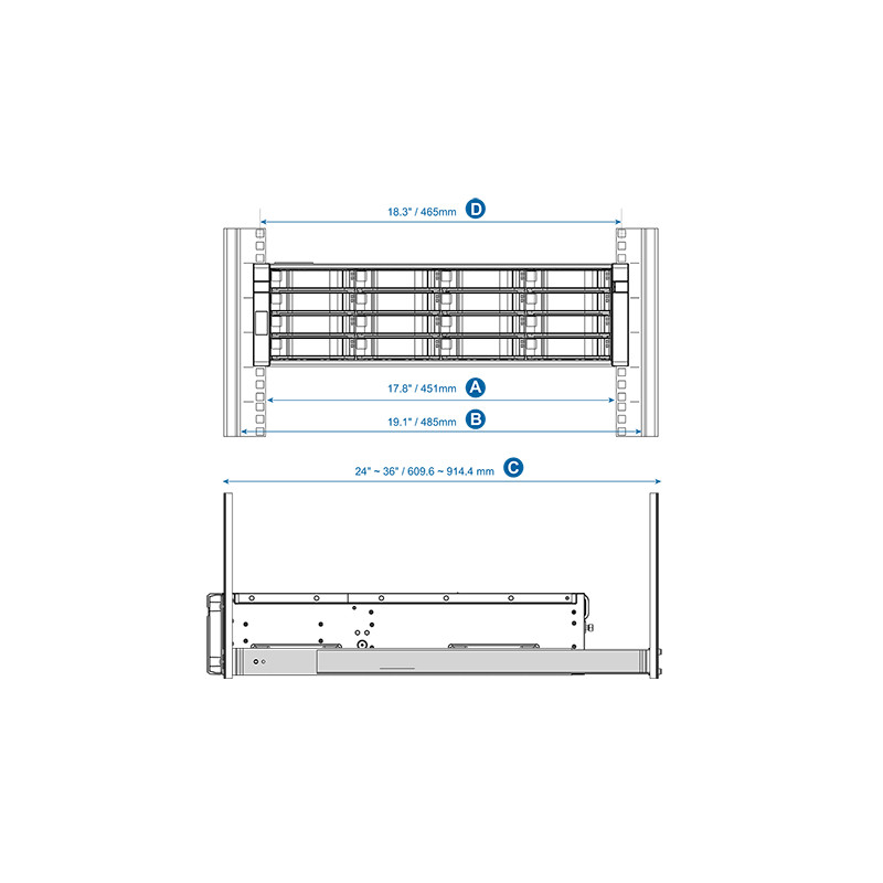 QNAP Rail kit - RAIL-E02 (ES1640dc, EJ1600)