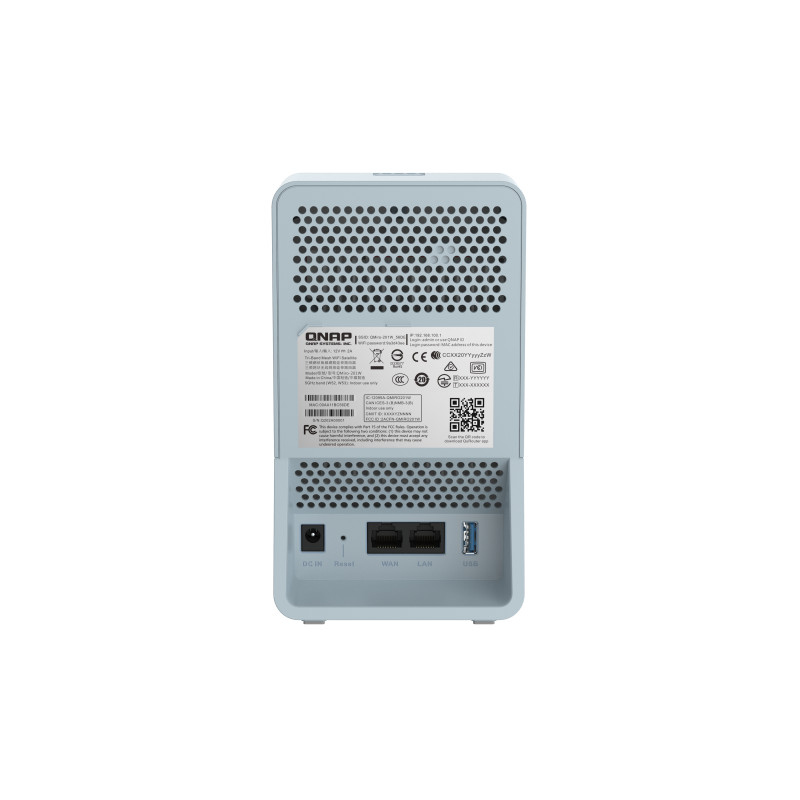 QNAP trojpásmový Wi-Fi SD-WAN Mesh router QMiro-201W (2xGbE / 1xUSB 3.2 / Bluetooth / 4 int. antény)