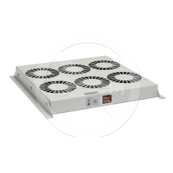 SOLARIX - Ventilačná jednotka 6 vent., termostat, do stropu aj dna VJ-R6, sivá