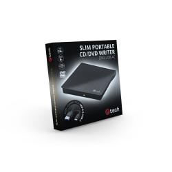 Externá DVD napaľovačka C-tech DVD-USB-AC, USB 2.0, USB A/Type C
