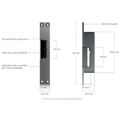 Ubiquiti UACC-Lock-Strike-Secure-8mm, UniFi Access Fail-Secure Strike Lock 8mm