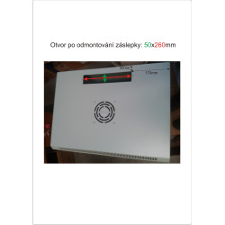 Datacom 19'' rozvádzač jednodielny 15U/hl.450mm
