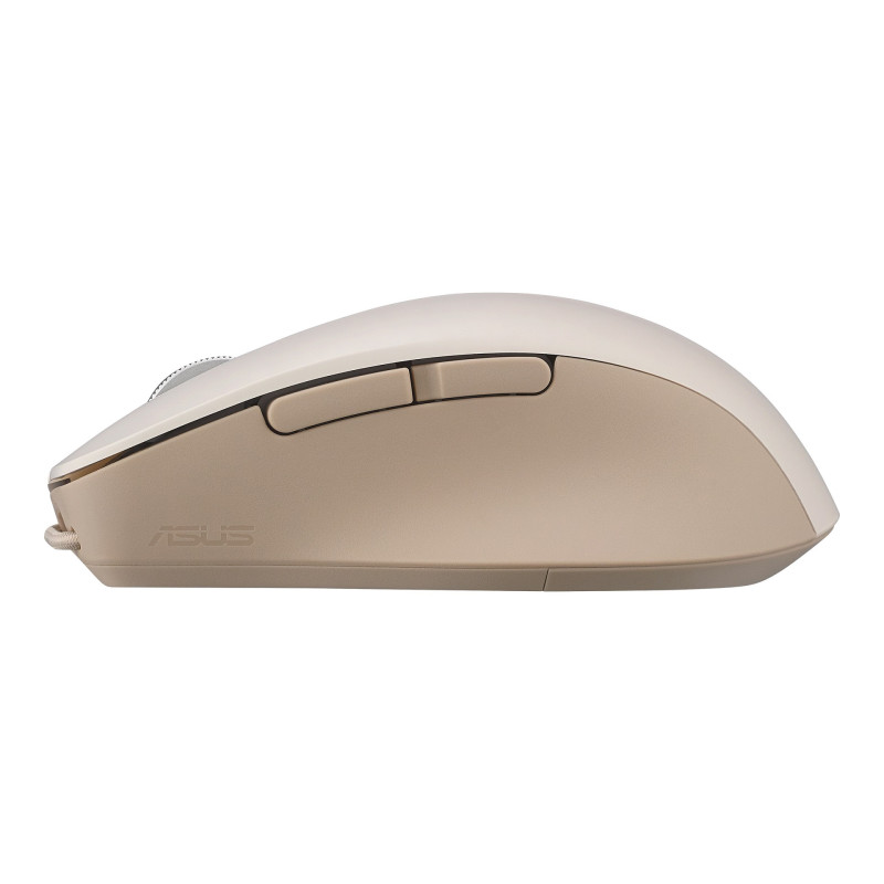 ASUS SmartO Mouse MD200 Silent Plus/Kancelárska/Optická/Pre pravákov/4 200 DPI/USB+BT/Béžová