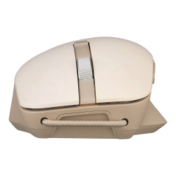 ASUS SmartO Mouse MD200 Silent Plus/Kancelárska/Optická/Pre pravákov/4 200 DPI/USB+BT/Béžová