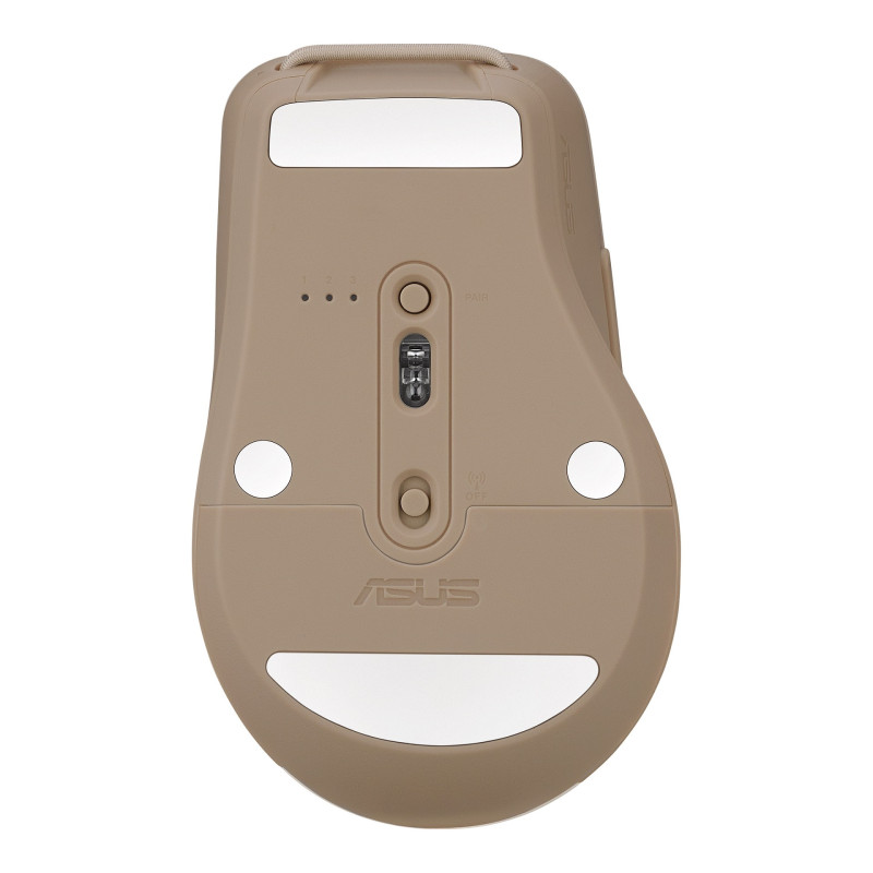 ASUS SmartO Mouse MD200 Silent Plus/Kancelárska/Optická/Pre pravákov/4 200 DPI/USB+BT/Béžová
