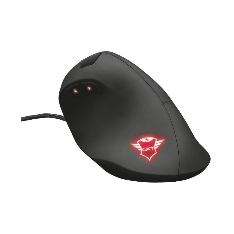 TRUST GXT 144 Rexx/Vertikálna/Optická/Pre pravákov/6 000 DPI/Drôtová USB/Čierna