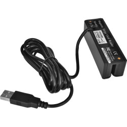 VIRTUOS - Trojstopová čítačka magnetických kariet MSR-100A, USB-COM, čierna