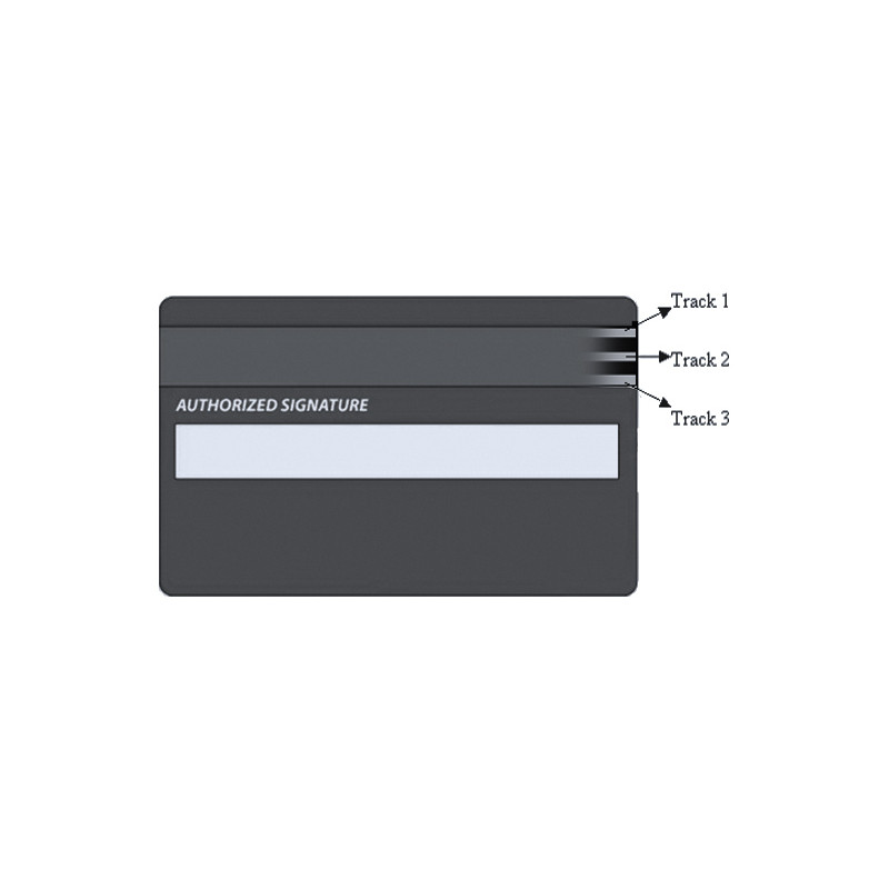 VIRTUOS - Trojstopová čítačka magnetických kariet MSR-100A, USB-COM, čierna