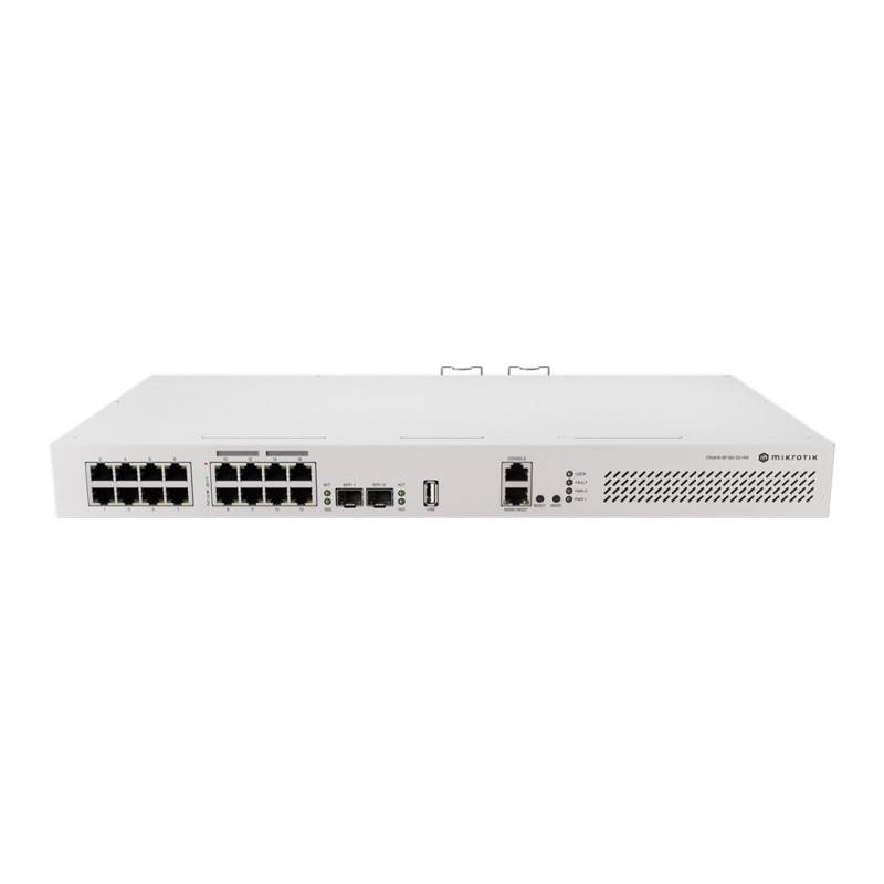 Mikrotik CRS418-8P-8G-2S+RM, Cloud Router Switch