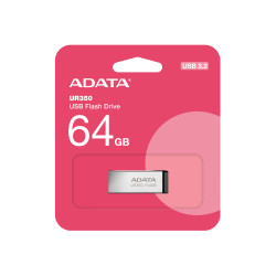 ADATA UR350/64GB/USB 3.2/USB-A/Čierna