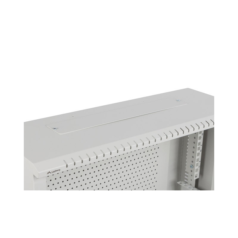 LANBERG 19'' RACKOVÁ SKRIŇA PRO MONTÁŽ NA STENU 4U+3U/540X200 NÍZKOPROFILOVÁ ŠEDÁ (ZMONTOVANÁ)