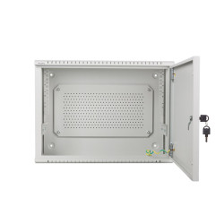 LANBERG 19'' RACKOVÁ SKRIŇA PRO MONTÁŽ NA STENU 4U+3U/540X200 NÍZKOPROFILOVÁ ŠEDÁ (ZMONTOVANÁ)
