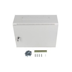 LANBERG 19'' RACKOVÁ SKRIŇA PRO MONTÁŽ NA STENU 4U+3U/540X200 NÍZKOPROFILOVÁ ŠEDÁ (ZMONTOVANÁ)