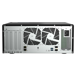 QNAP TS-h1290FX-7232P-64G (AMD EPYC, 64GB ECC RAM, 12x 2,5'' U.2, 2x M.2 NVMe, 2x 2,5GbE, 2x 25GbE)