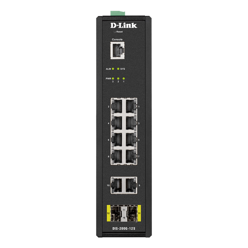 D-Link DIS-200G-12S Industrial L2 smart manage switch