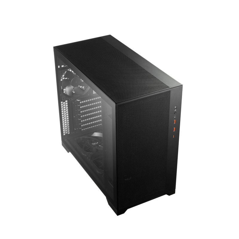FSP CMT580B/Midi Tower/Transpar./Čierna
