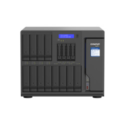 QNAP TVS-h1688X-W1250-32G (Xeon 3,3 GHz, ZFS, 32GB ECC RAM, 12x 3,5'' + 4x 2,5'', 2x M.2 NVMe, 4x2,5GbE)