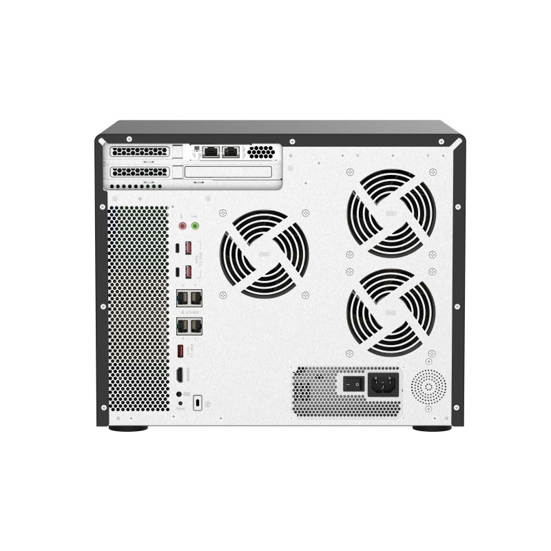 QNAP TVS-h1688X-W1250-32G (Xeon 3,3 GHz, ZFS, 32GB ECC RAM, 12x 3,5'' + 4x 2,5'', 2x M.2 NVMe, 4x2,5GbE)