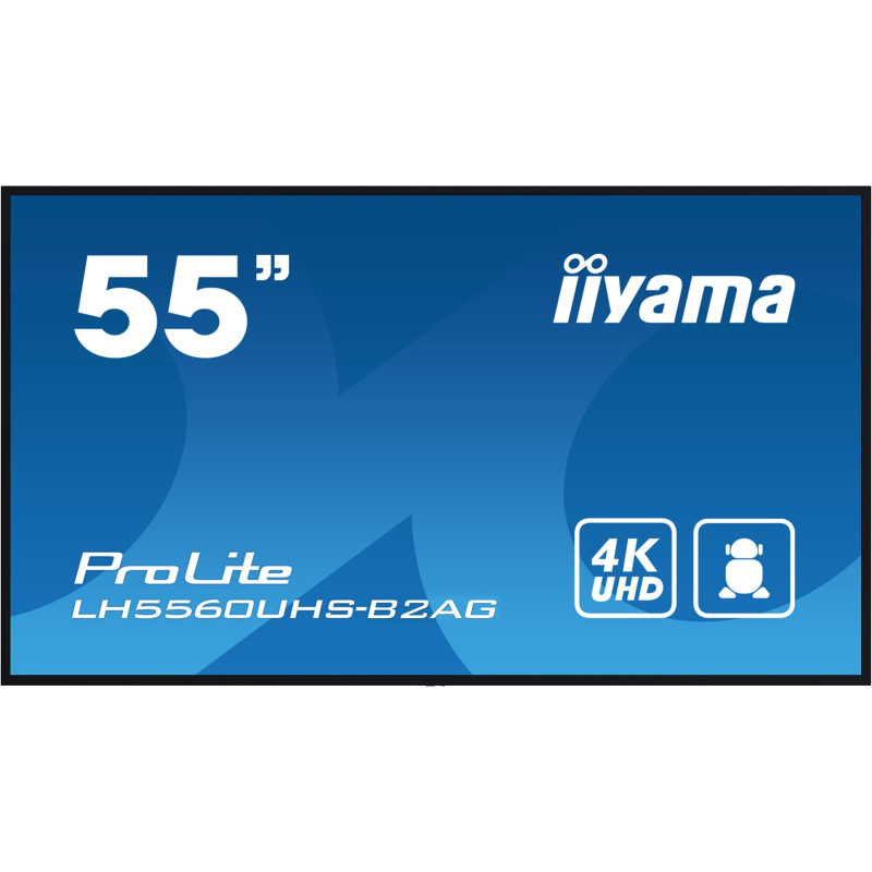 55'' iiyama LH5560UHS-B2AG: VA, 4K UHD, Andr.11,24/7