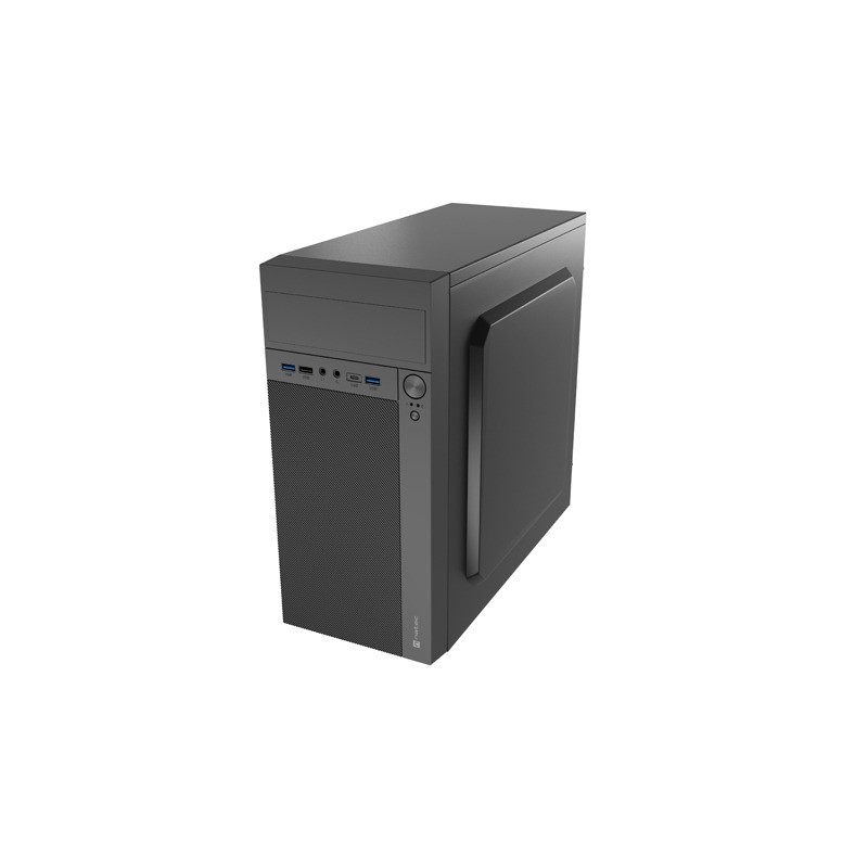 Počítačová skriňa Natec HELIX USB-C/Micro ATX/Čierna