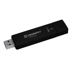 Kingston Ironkey D500S/128GB/USB 3.2/USB-A/Čierna