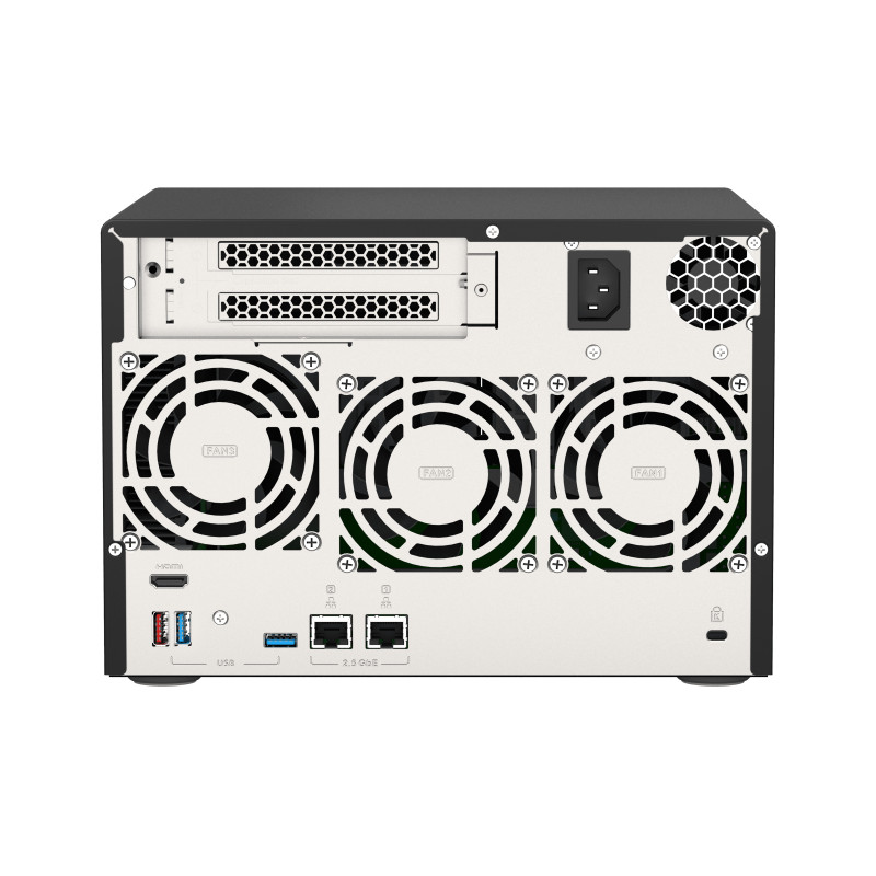 QNAP TVS-675-8G (8core 2,5 GHz / 8GB RAM / 6xSATA / 2xM.2 NVMe slot / 2xPCIe / 2x2,5GbE / 1x HDMI 4K)