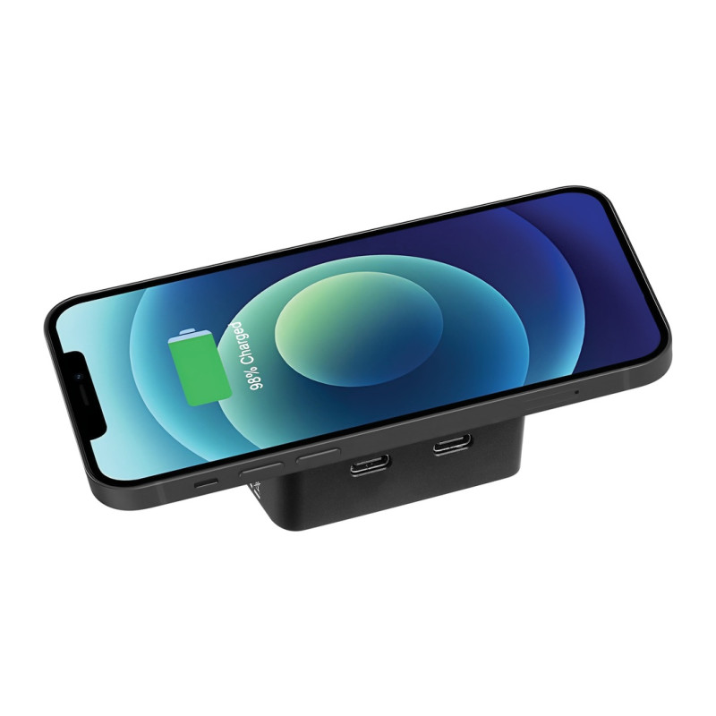 NONAME - Sandberg 3in1 Magnet Powerbank 5000 mAh, magnetická powerbanka s bezdrôtovým nabíjaním, čierna