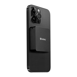 NONAME - Sandberg 3in1 Magnet Powerbank 5000 mAh, magnetická powerbanka s bezdrôtovým nabíjaním, čierna