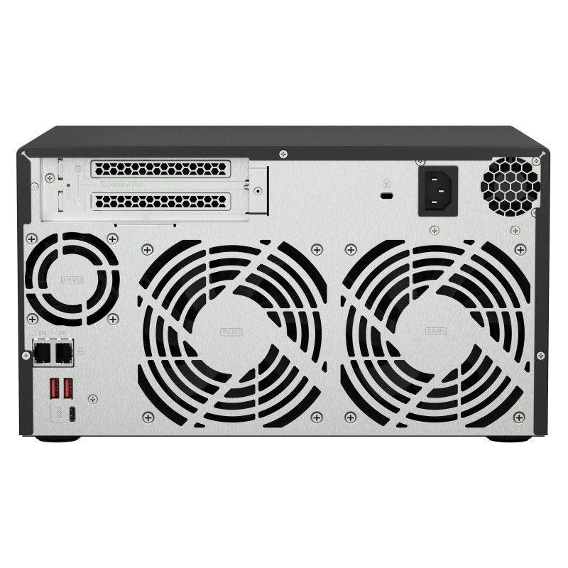 QNAP TS-873A-8G (Rýden 2,2 GHz / 8GB RAM / 8x SATA / 2x M.2 NVMe slot / 2x 2,5GbE / 2x PCIe / 4x USB)