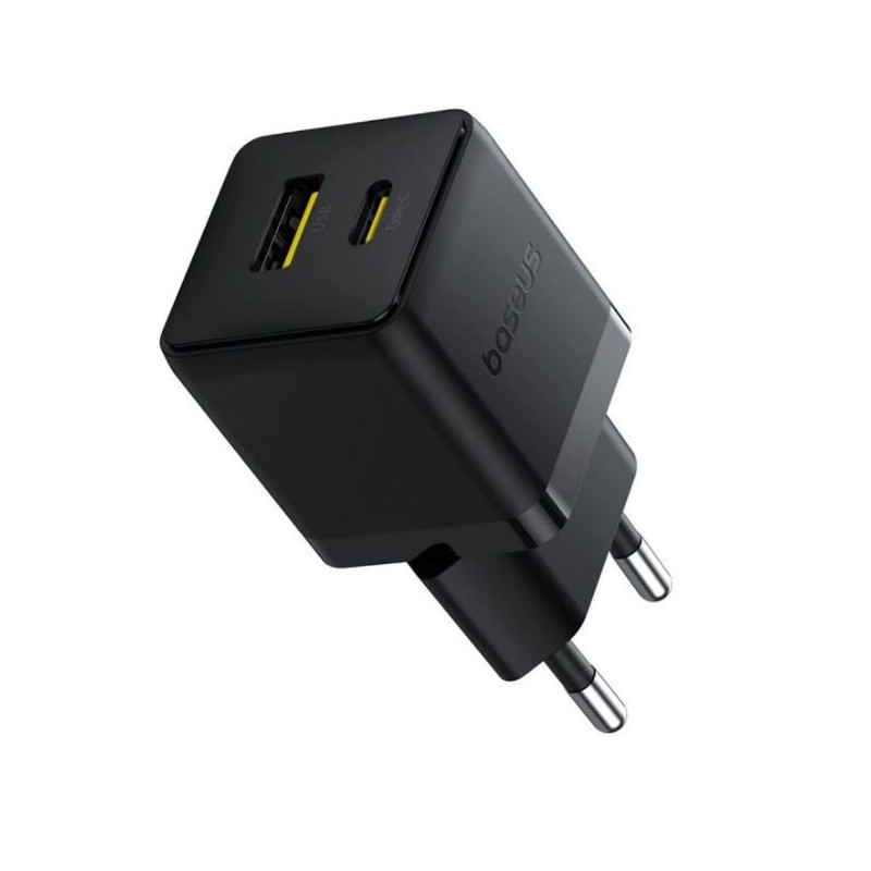 NONAME - Baseus Rýchlonabíjačka do siete Palm 30W 1xUSB-A 1xUSB-C PD QC 3.0 čierna