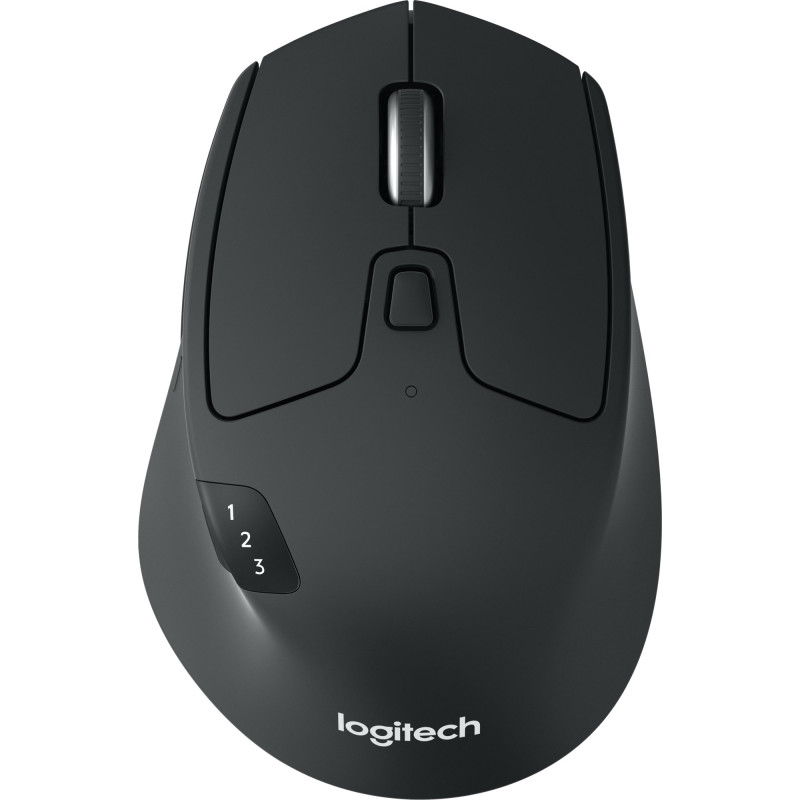 Logitech M720/Ergonomická/Optická/Pre pravákov/1 000 DPI/Bezdrôtová Bluetooth/Čierna