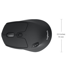 Logitech M720/Ergonomická/Optická/Pre pravákov/1 000 DPI/Bezdrôtová Bluetooth/Čierna