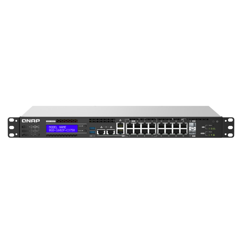 QNAP riadený switch QGD-1602P-C3758-16G (8x GbE PoE + 8x 2,5 GbE PoE + 2x 10GbE SFP+ / 16GB RAM)