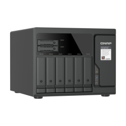 QNAP TVS-h877AX-R5-16G (AMD Ryzen 5, 16GB DDR5 RAM, 6x 3,5'' + 4x 2,5'', 3x PCIe, 2x 2,5GbE, 2x 10GbE)