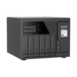 QNAP TVS-h877AX-R5-16G (AMD Ryzen 5, 16GB DDR5 RAM, 6x 3,5'' + 4x 2,5'', 3x PCIe, 2x 2,5GbE, 2x 10GbE)