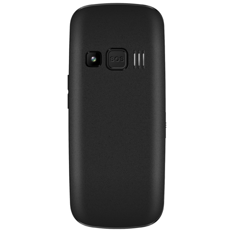EVOLVEO EasyPhone EG, telefón pre seniorov, nabíjací stojan a adaptér, čierny