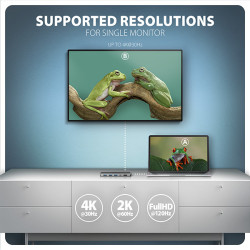 AXAGON HMC-5H, USB 5Gbps húb, 3x USB-A, HDMI 4k/30Hz, PD 100W, kábel USB-C 100cm