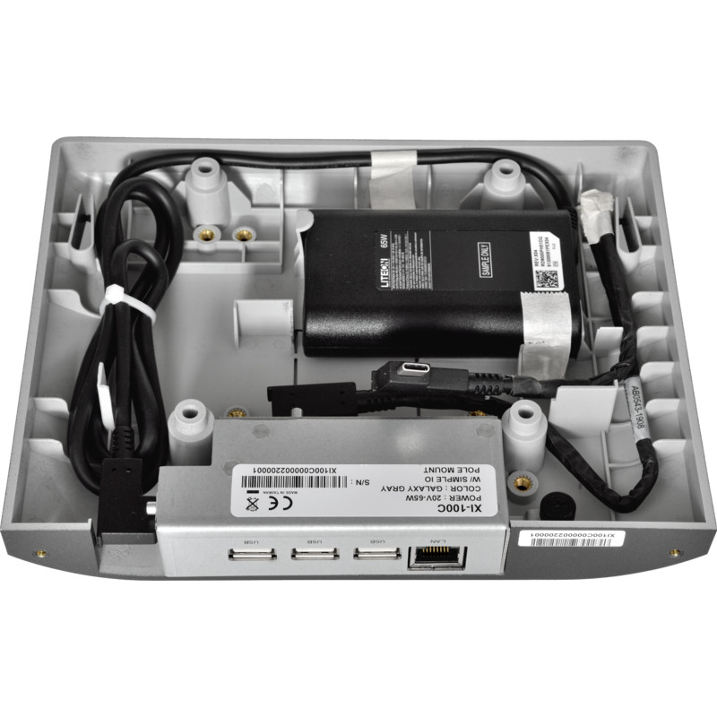 VIRTUOS - Simple box s I/O portami pre XPOS, 65W zdroj, VESA, sivý