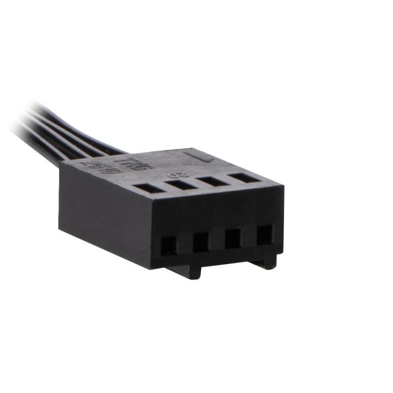 EVOLVEO Ptero 12CR, PWM, 4pin, LED červený, 12V ventilátor 120mm