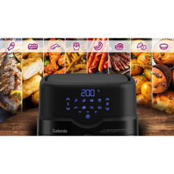Salente HotAir, teplovzdušná fritéza 2v1, 4,3 l, čierna