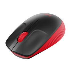 LOGITECH OEM - Logitech M190/Kancelárska/Optická/1 000 DPI/Bezdrôtová USB/Čierna-červená