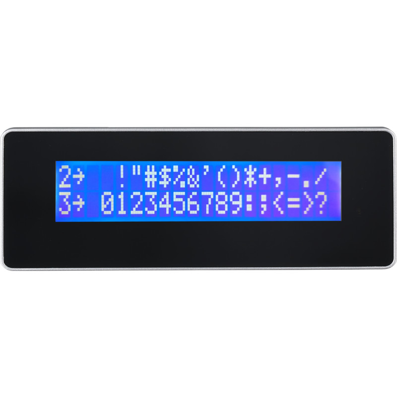VIRTUOS - LCD displej zákaznícky LCM 20x2 pre AerPOS, čierna