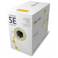 Kabel licna Solarix CAT5E UTP PVC sivý 305m/box SXKL-5E-UTP-PVC