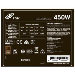 FSP HYPER 80+ PRO/450W/ATX 3.0/80PLUS Bronzia 230V/Bulk