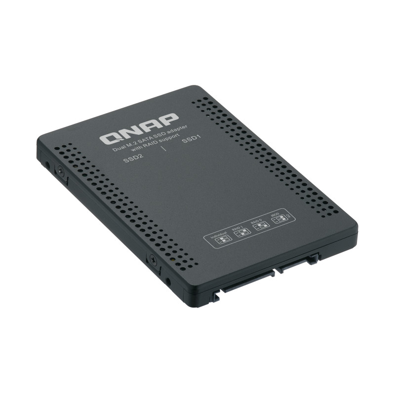 QNAP adaptér QDA-A2MAR (2x M.2 SSD SATA sloty v 2,5'' SATA rámčeku)