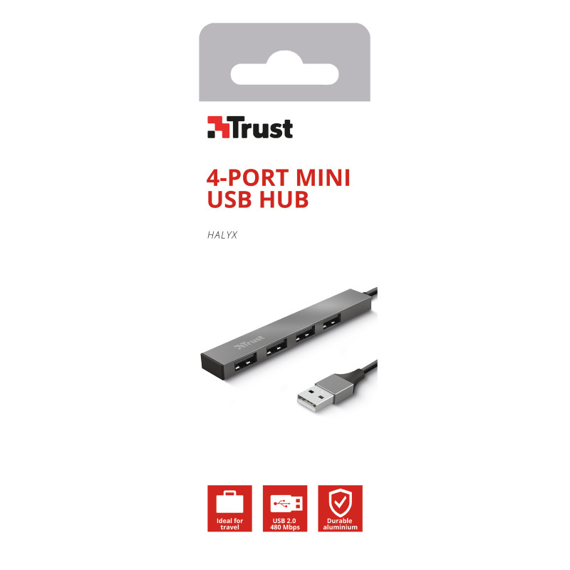 TRUST HALYX 4-PORT MINI USB HUB