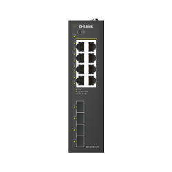 D-Link DIS-210G-12P 12-Port Gigabit Industrial PoE+ Smart Managed Switch with 4 x SFP Ports