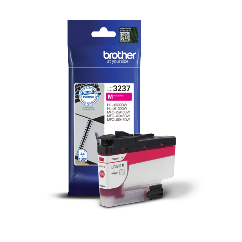 BROTHER - LC-3237M, (inkoust magenta, 1 500 str.)